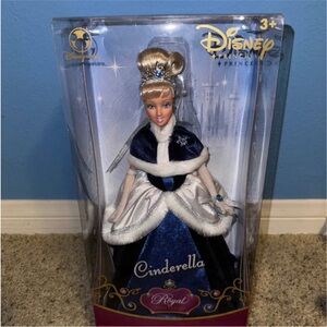 Disney Princess Cinderella Doll - Navy Blue & White Gown